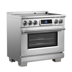 Forno Maximus 36-Inch Induction Range FFSIN0968-36 – Stainless Steel – Induction Range FFSIN0968 36 Left Angle 2025 06 27