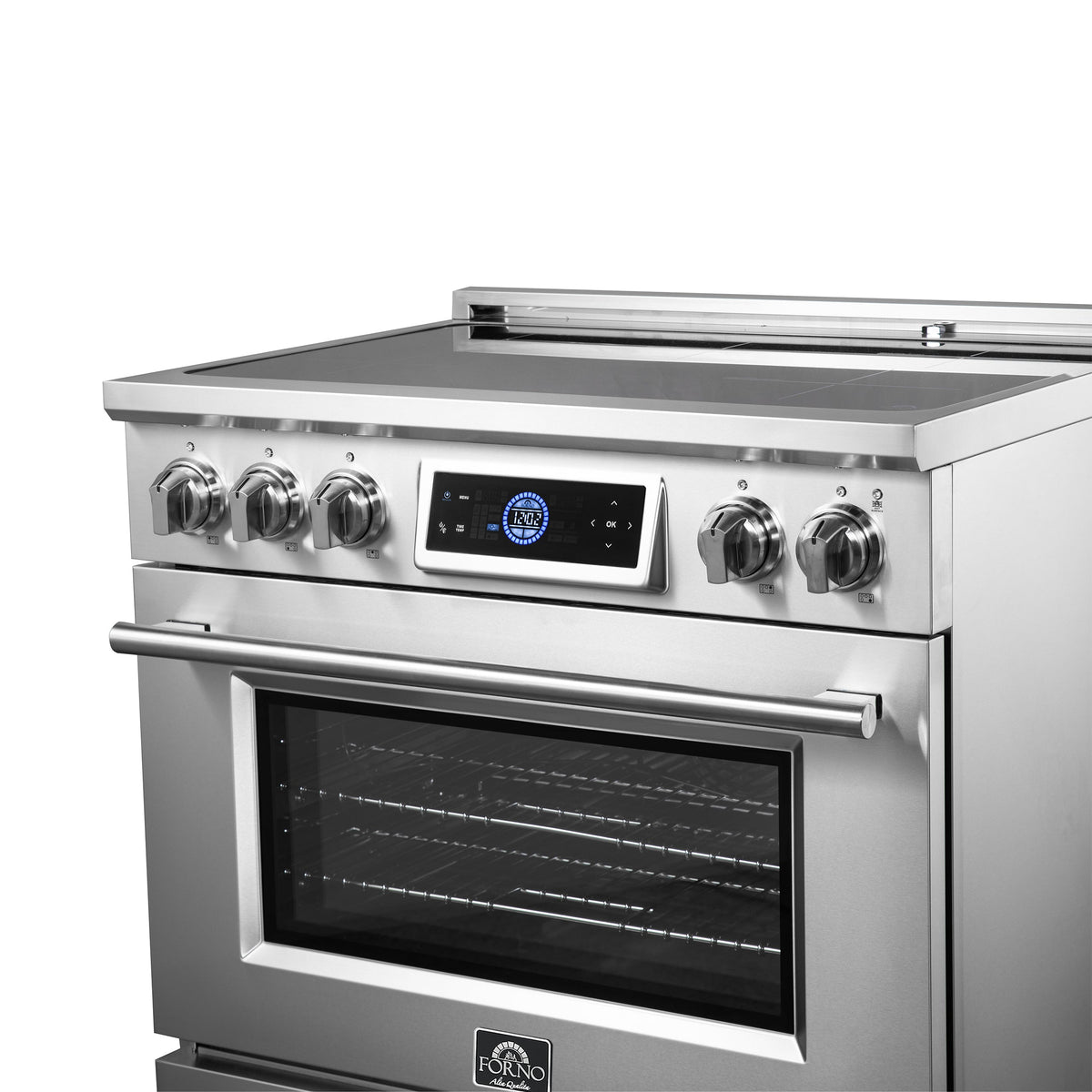 Forno Maximus 36-Inch Induction Range FFSIN0968-36 – Stainless Steel – Induction Range FFSIN0968 36 V1 11 Right Angle Controls Cooktop 06 05 2025