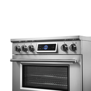 Forno Maximus 36-Inch Induction Range FFSIN0968-36 – Stainless Steel – Induction Range FFSIN0968 36 V1 12 Rightt Angle Controls Closeip 06 05 2025