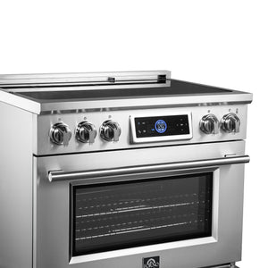 Forno Maximus 36-Inch Induction Range FFSIN0968-36 – Stainless Steel – Induction Range FFSIN0968 36 V1 6 Left Angle Controls Cooktop 06 05 2025