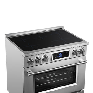 Forno Maximus 36-Inch Induction Range FFSIN0968-36 – Stainless Steel – Induction Range FFSIN0968 36 V1 8 LEft Angle Cooktop 06 05 2025 20