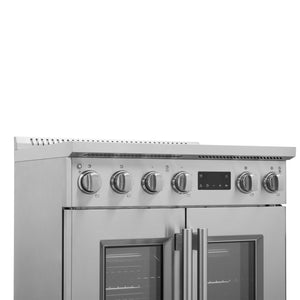 Forno Torino 30-Inch Induction Range FFSIN0950-30 – Stainless Steel – Induction range FFSIN0950 30 Control Panel Left Angle 2025 06 03