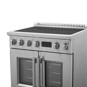 Forno Torino 30-Inch Induction Range FFSIN0950-30 – Stainless Steel – Induction range FFSIN0950 30 Control Panel Right Angle 2025 06 03