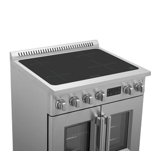 Forno Torino 30-Inch Induction Range FFSIN0950-30 – Stainless Steel – Induction range FFSIN0950 30 Cooktop Left Angle 2025 06 03
