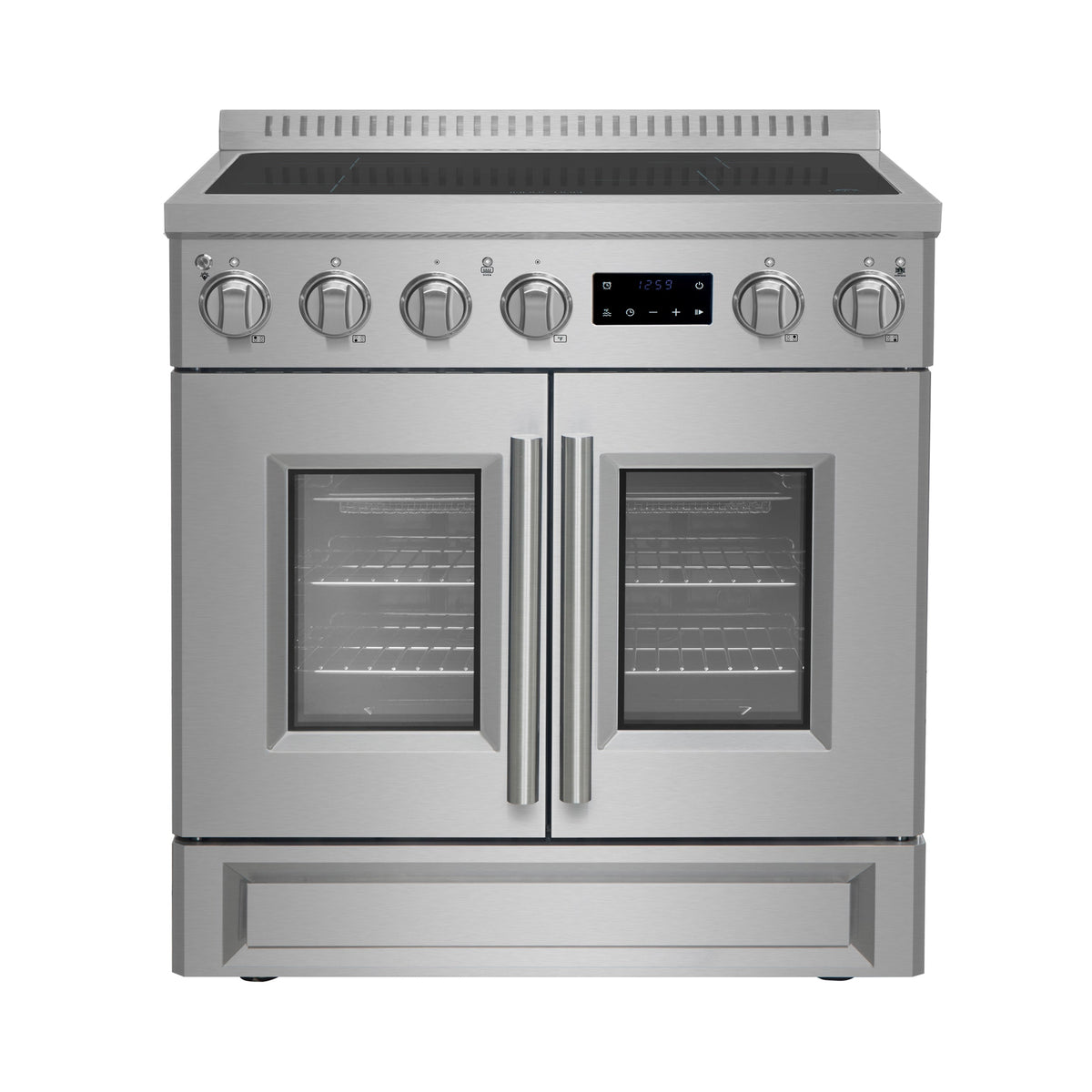 Forno Torino 30-Inch Induction Range FFSIN0950-30 – Stainless Steel – Induction range FFSIN0950 30 Front 2025 06 03