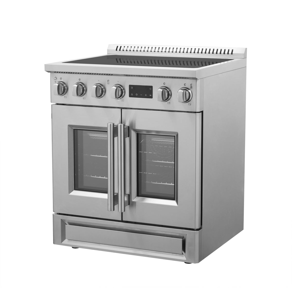 Forno Torino 30-Inch Induction Range FFSIN0950-30 – Stainless Steel – Induction range FFSIN0950 30 Right Angle 2025 06 03
