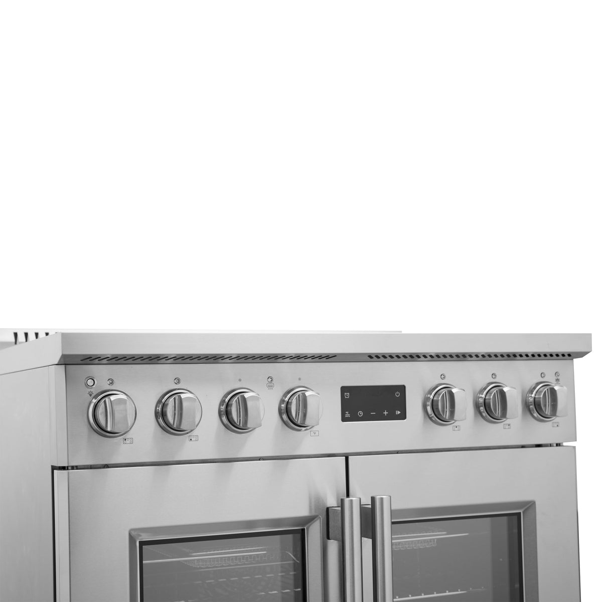 Forno Torino 36-Inch Induction Range FFSIN0950-36 – Stainless Steel – Induction range FFSIN0950 36 Control Panel Left Angle 2025 06 04