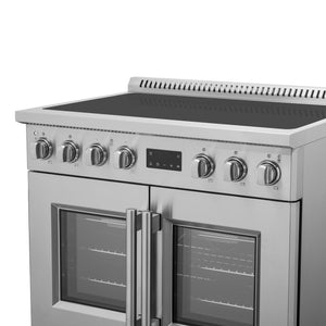 Forno Torino 36-Inch Induction Range FFSIN0950-36 – Stainless Steel – Induction range FFSIN0950 36 Control Panel Right Angle 2025 06 04