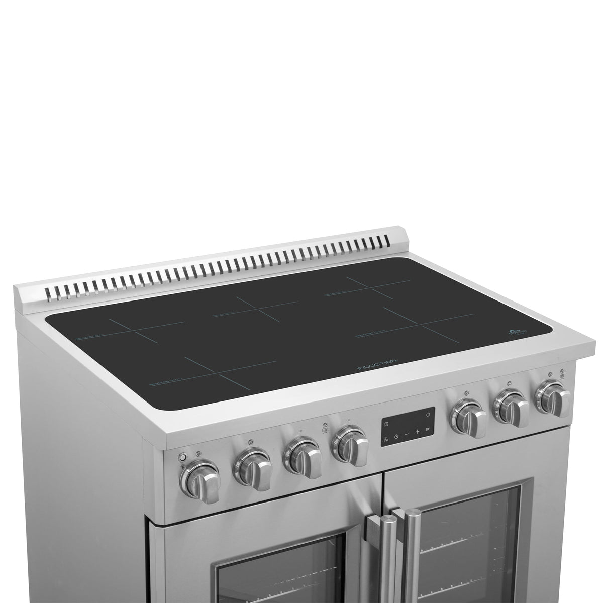 Forno Torino 36-Inch Induction Range FFSIN0950-36 – Stainless Steel – Induction range FFSIN0950 36 Cooktop Left Angle 2025 06 04