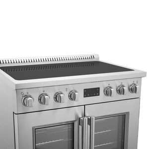 Forno Torino 36-Inch Induction Range FFSIN0950-36 – Stainless Steel – Induction range FFSIN0950 36 Cooktop with Control Panel 2025 06 04