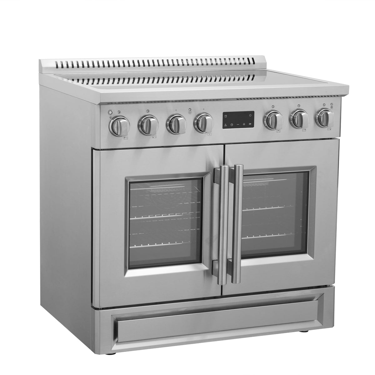 Forno Torino 36-Inch Induction Range FFSIN0950-36 – Stainless Steel – Induction range FFSIN0950 36 Left Angle 2025 06 04