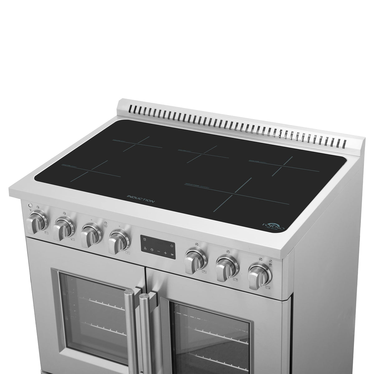 Forno Torino 36-Inch Induction Range FFSIN0950-36 – Stainless Steel – Induction range FFSIN0950 36 Top Right Angle 2025 06 04