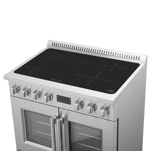 Forno Torino 36-Inch Induction Range FFSIN0950-36 – Stainless Steel – Induction range FFSIN0950 36 Top Right Angle 2025 06 04
