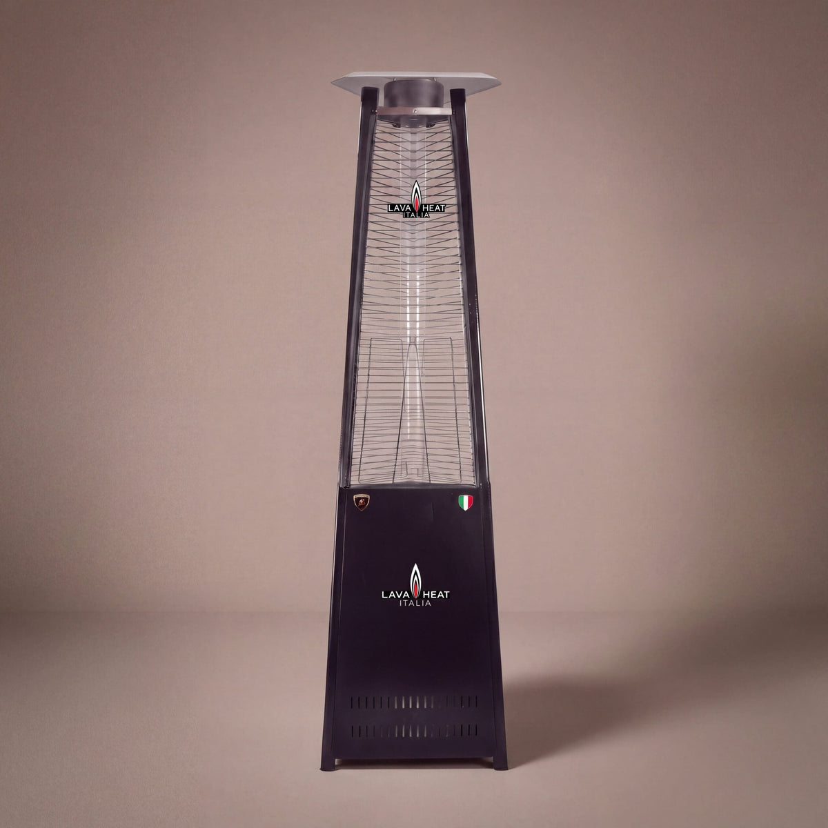Lava Heat Italia Lava Lite patio heater in Hammered Black - product view