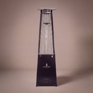 Lava Heat Italia Lava Lite patio heater in Hammered Black - product view