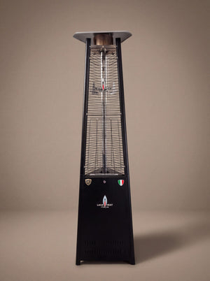 Lava Heat Italia Lava Lite patio heater in Hammered Black - product view