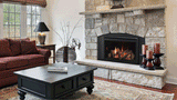 Majestic Ruby 25 gas insert with inside fit front and black surround
