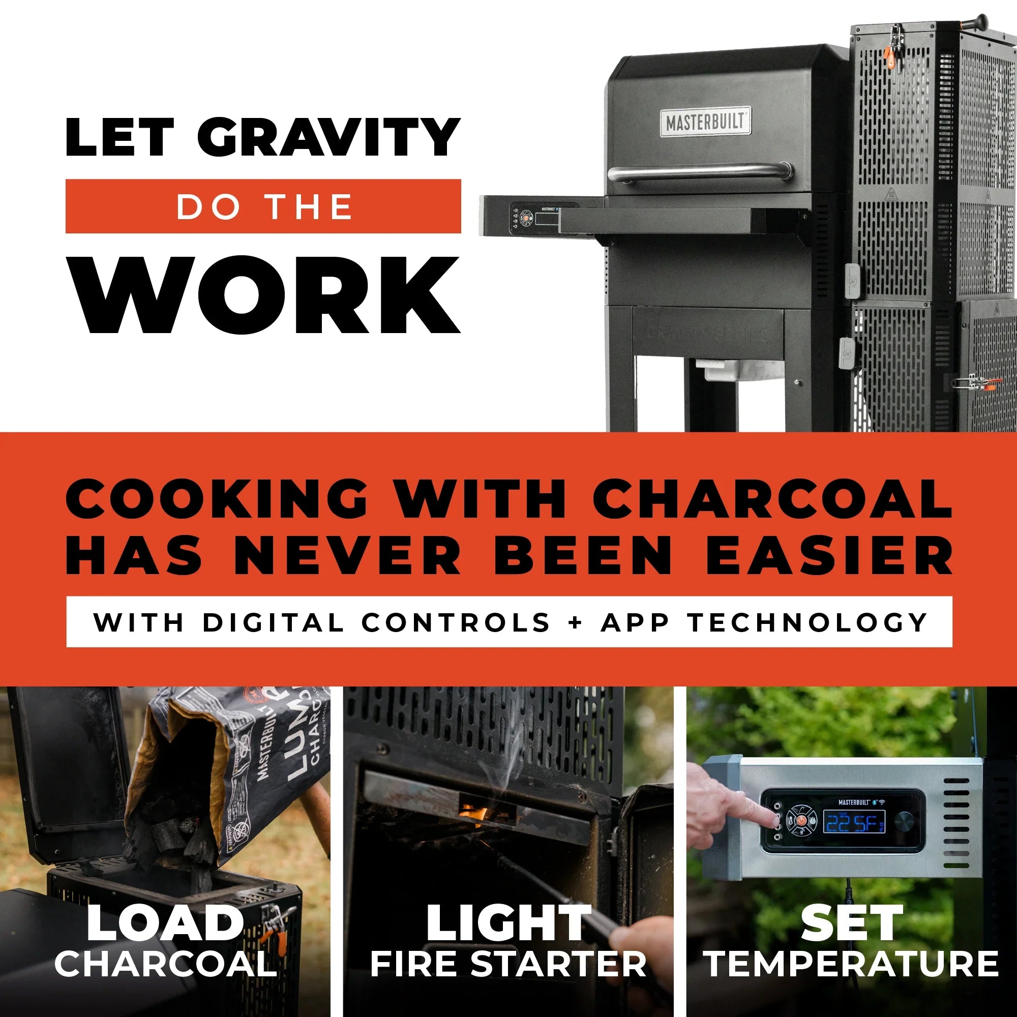 Masterbuilt Gravity Series 600 digital charcoal control system