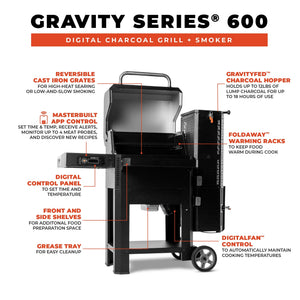 Masterbuilt Gravity Series 600 Digital Charcoal Grill & Smoker – alternate product view 6