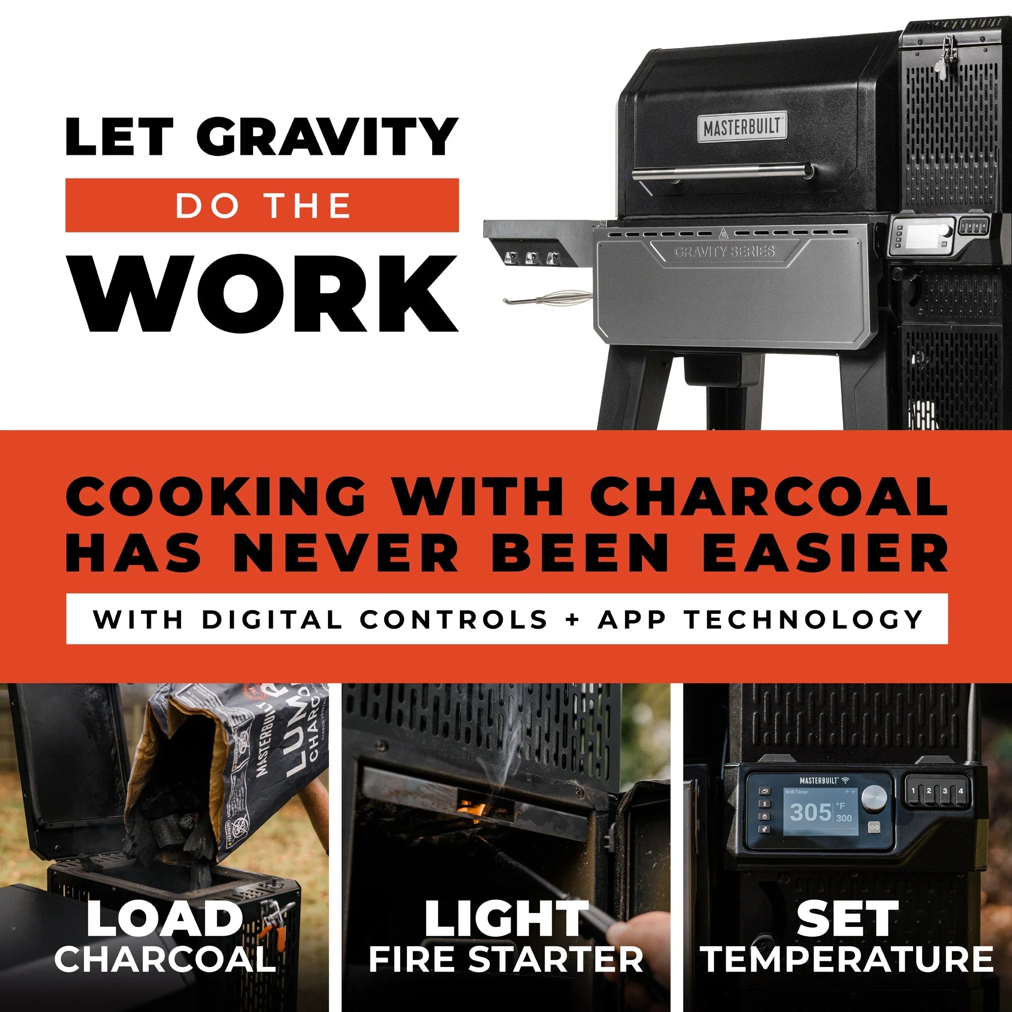 Masterbuilt Gravity Series XT Digital Charcoal Grill & Smoker – alternate product view 4