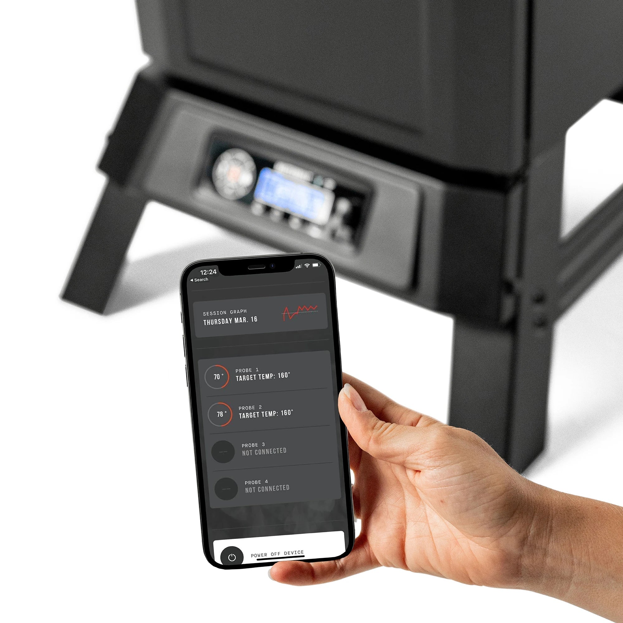 Masterbuilt app monitoring the 710 WiFi Digital Electric Smoker