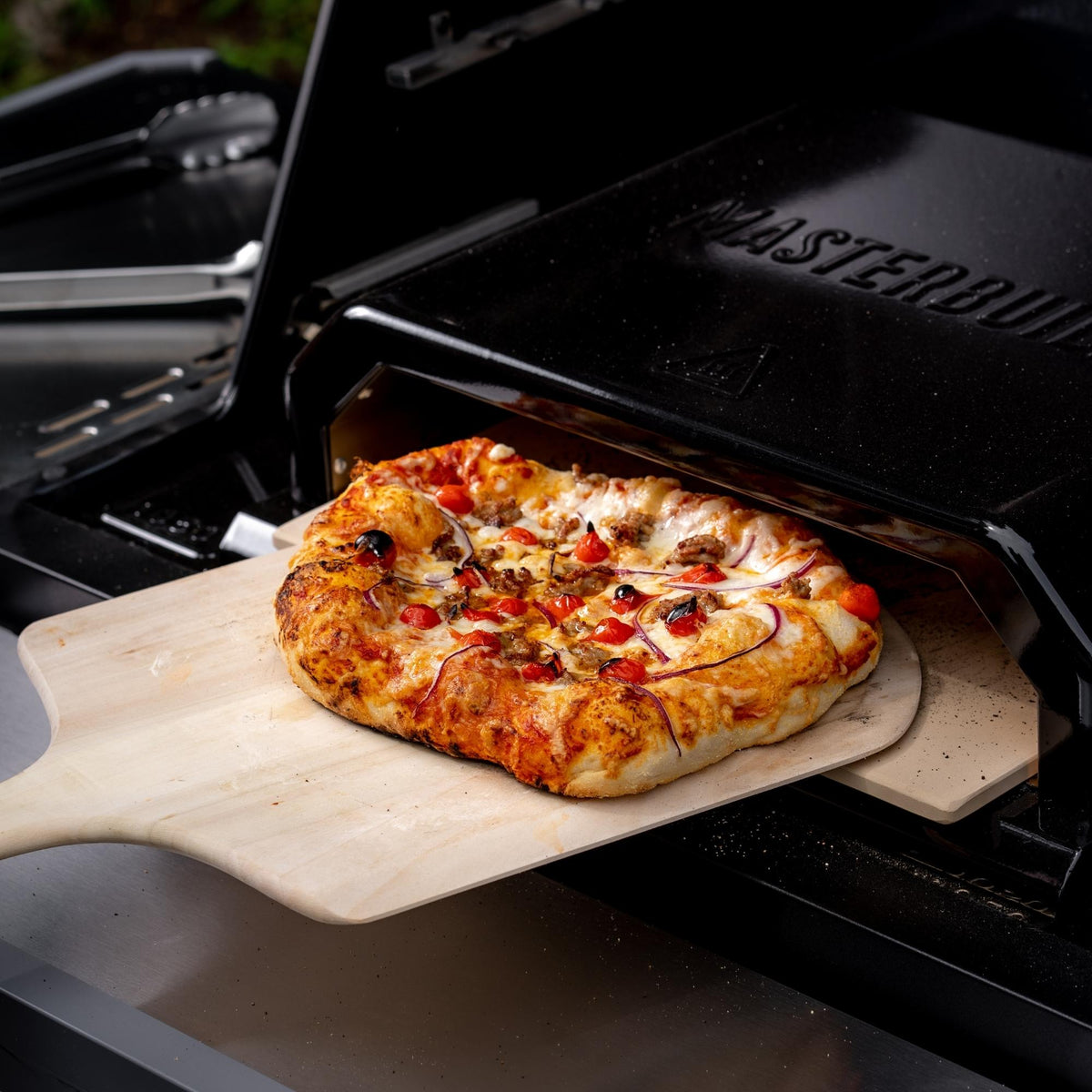 Masterbuilt Pizza Oven installed in a compatible grill