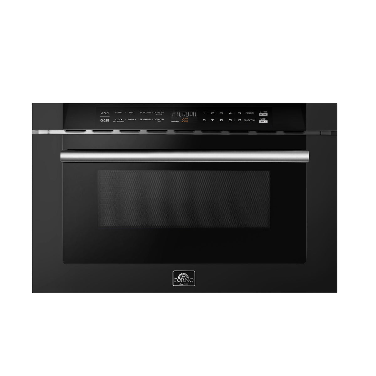 Forno Capoliveri 24-Inch Microwave Drawer FMWDR3000-24 – Black – Microwave FMWDR3000 24BLK 2024 08 Front V1