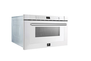 Forno Capoliveri 24-Inch Microwave Drawer FMWDR3000-24 – White – Microwave FMWDR3000 24WHT 2024 08 Angled Left V1