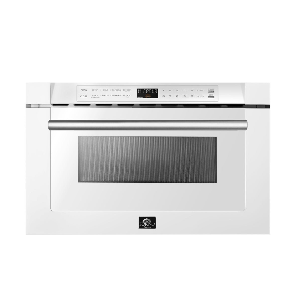 Forno Capoliveri 24-Inch Microwave Drawer FMWDR3000-24 – White – Microwave FMWDR3000 24WHT 2024 08 Front V1