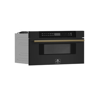 Forno Capoliveri 30-Inch Microwave Drawer FMWDR3000-30 – Black – Microwave FMWDR3000 30BLK 2024 09 Angle