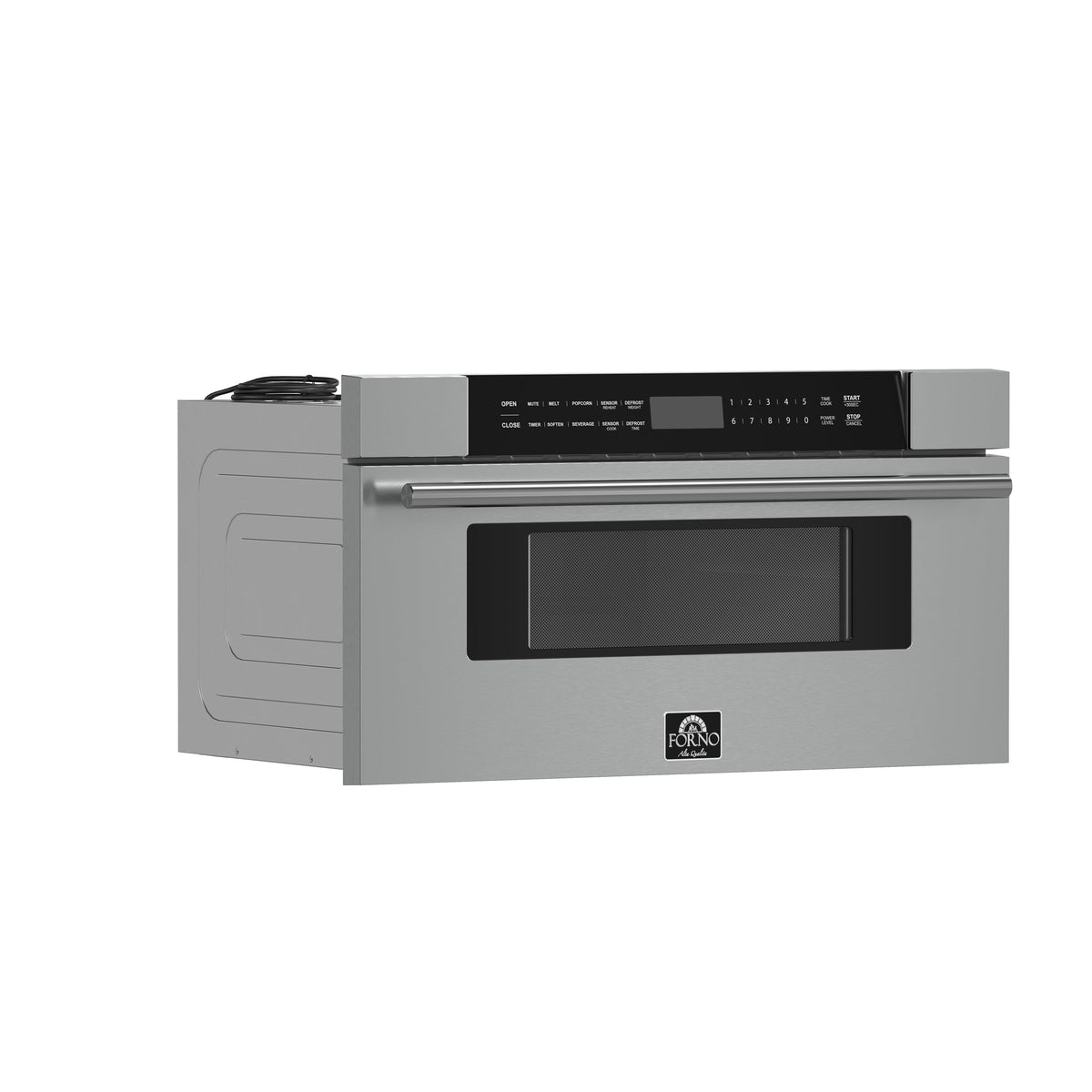 Forno Capoliveri 30-Inch Microwave Drawer FMWDR3000-30 – Stainless Steel – Microwave FMWDR3000 30 2024 09 Angle