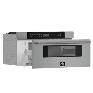 Forno Capoliveri 30-Inch Microwave Drawer FMWDR3000-30 – Stainless Steel – Microwave FMWDR3000 30 2024 09 Angle Open