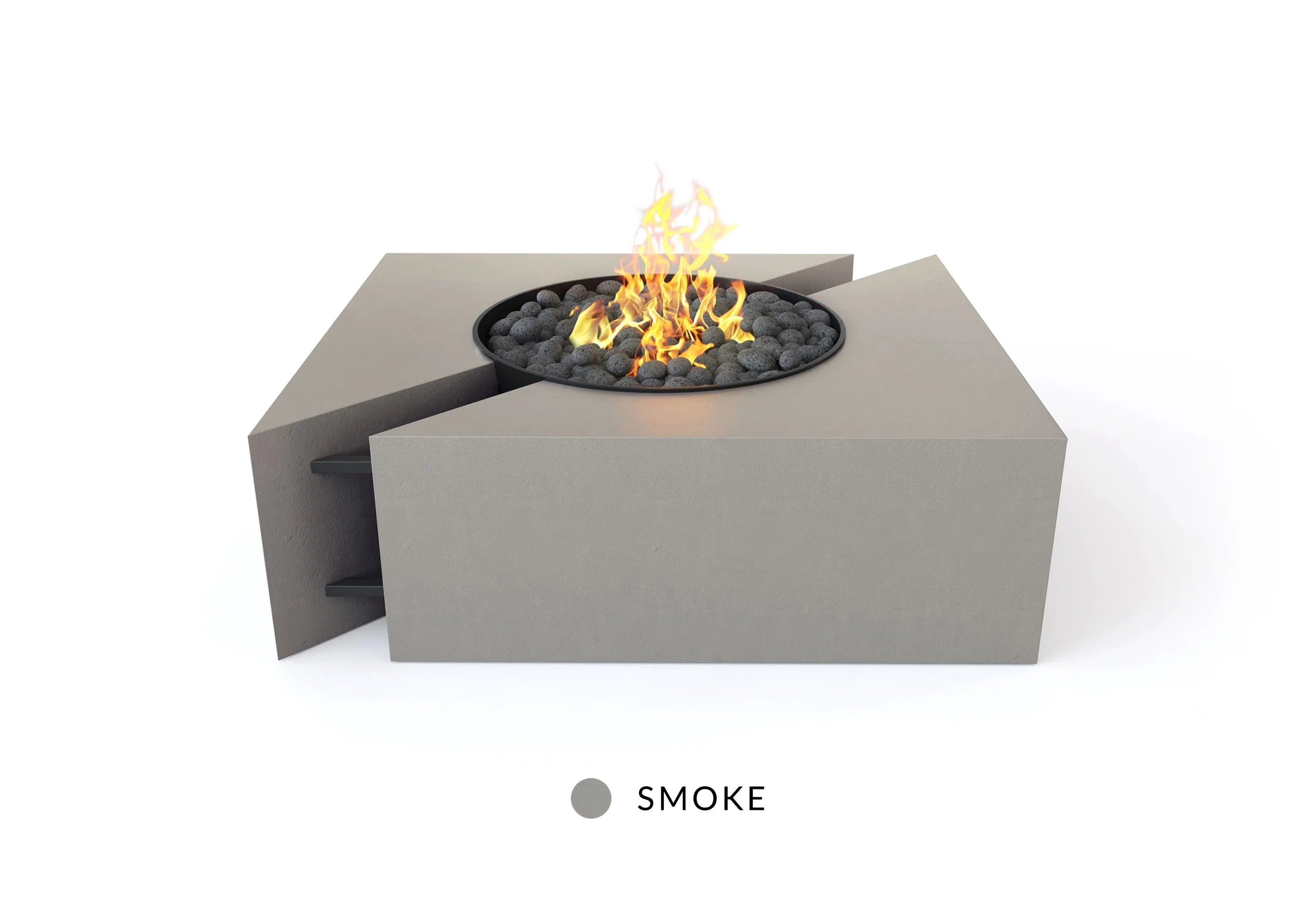 Studio Nisho Chaos 48" Concrete Gas or Propane Fire Pit