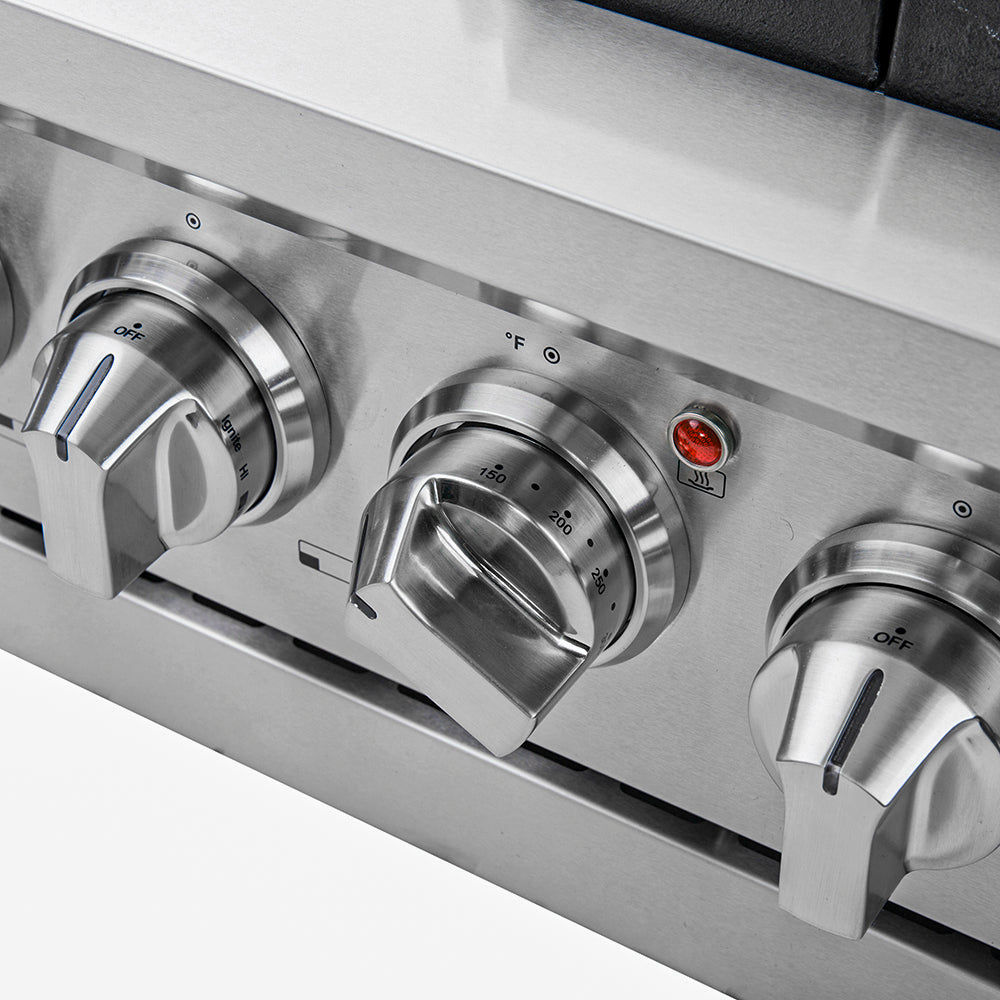 Forno Capriasca 36-Inch Gas Range FFSGS6260-36 – Stainless Steel – OVEN TEMPTURE KNOB 3 yxigei