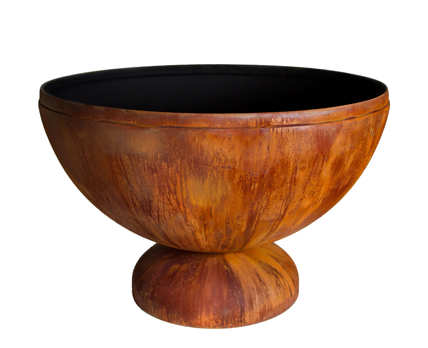 Fire Chalice Artisan Steel Fire Bowl outdoor wood burning fire feature