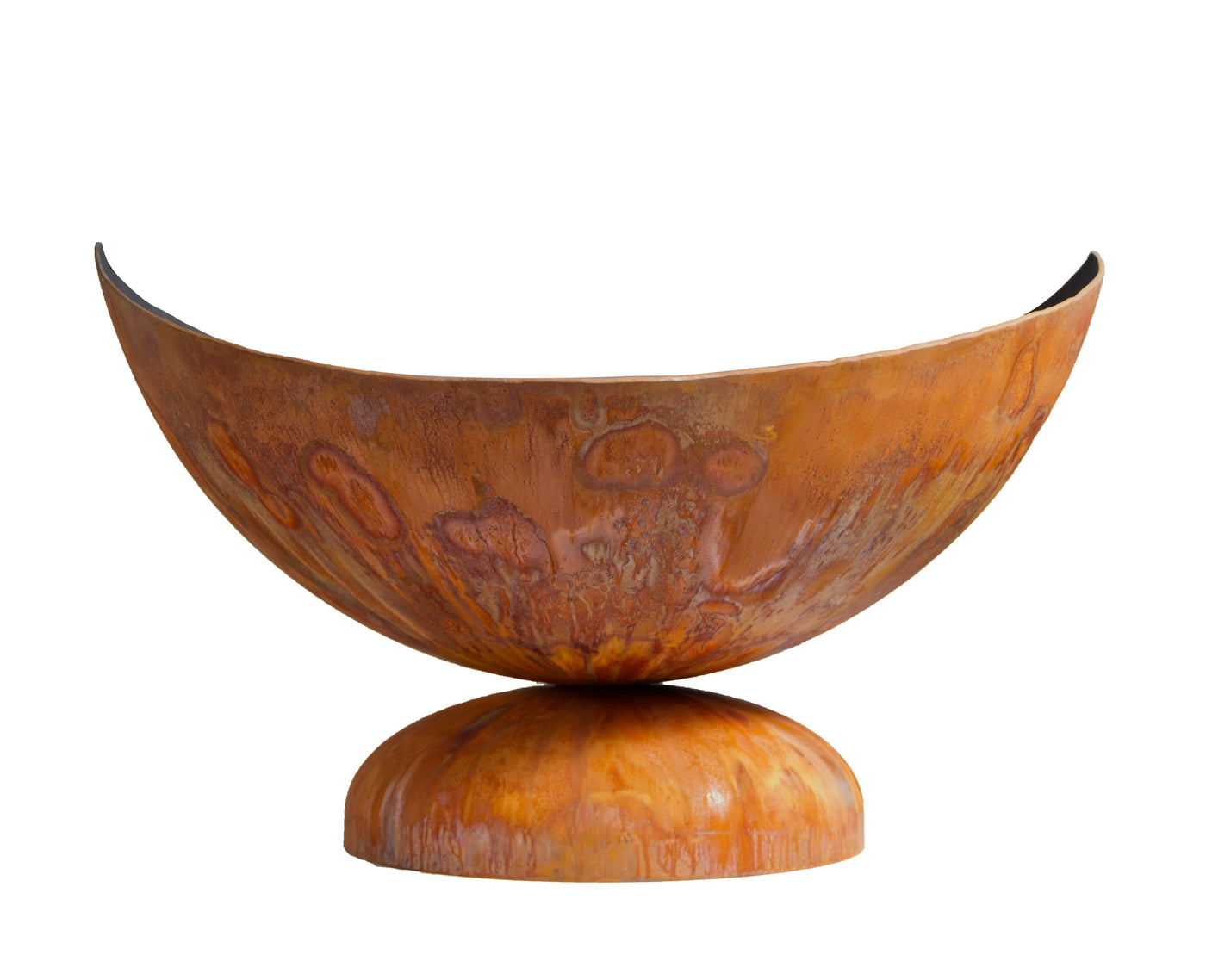 Lunar Artisan Steel Fire Bowl American steel construction and profile