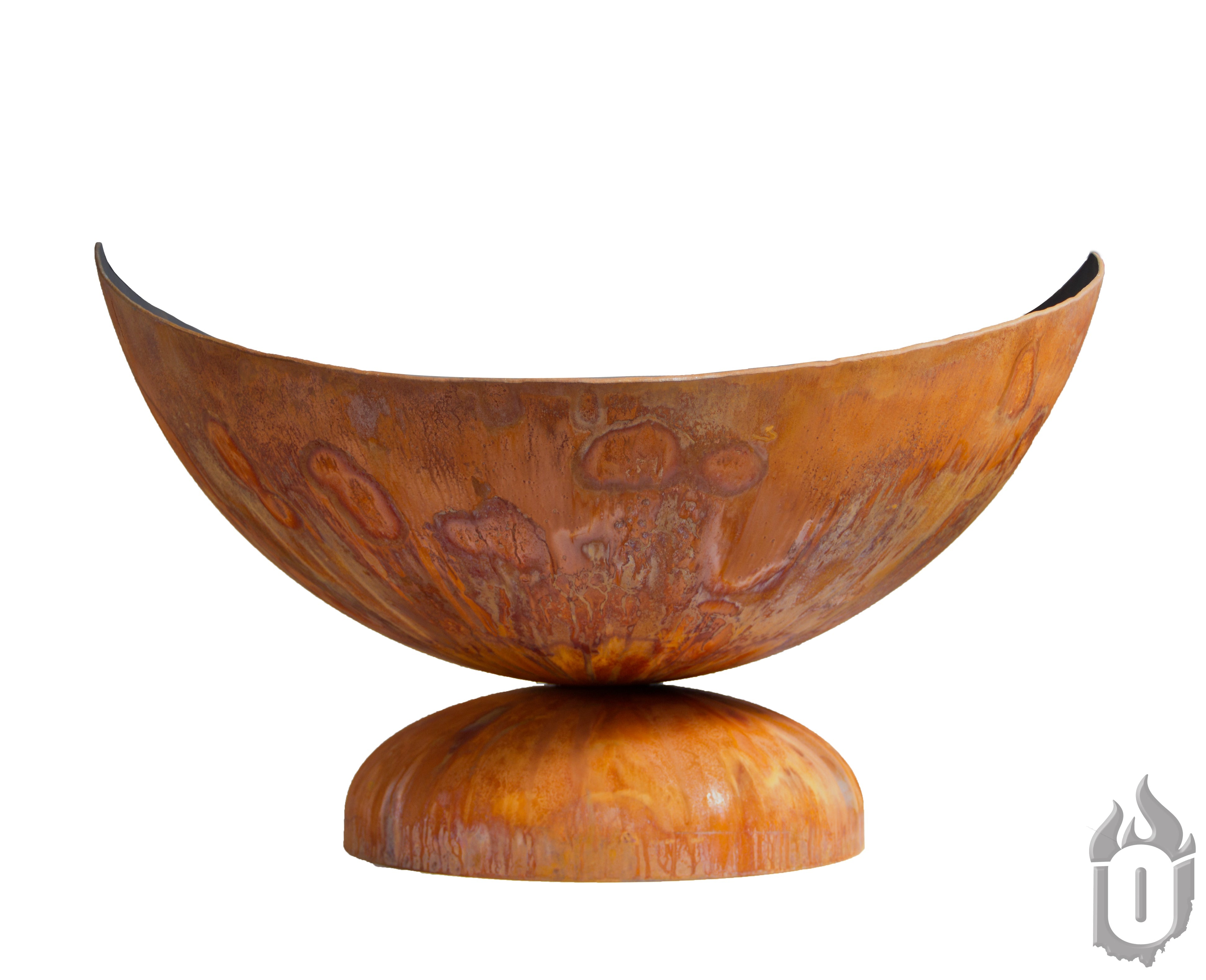 “Lunar” Artisan Fire Bowl – Handcrafted American Steel by Ohio Flame