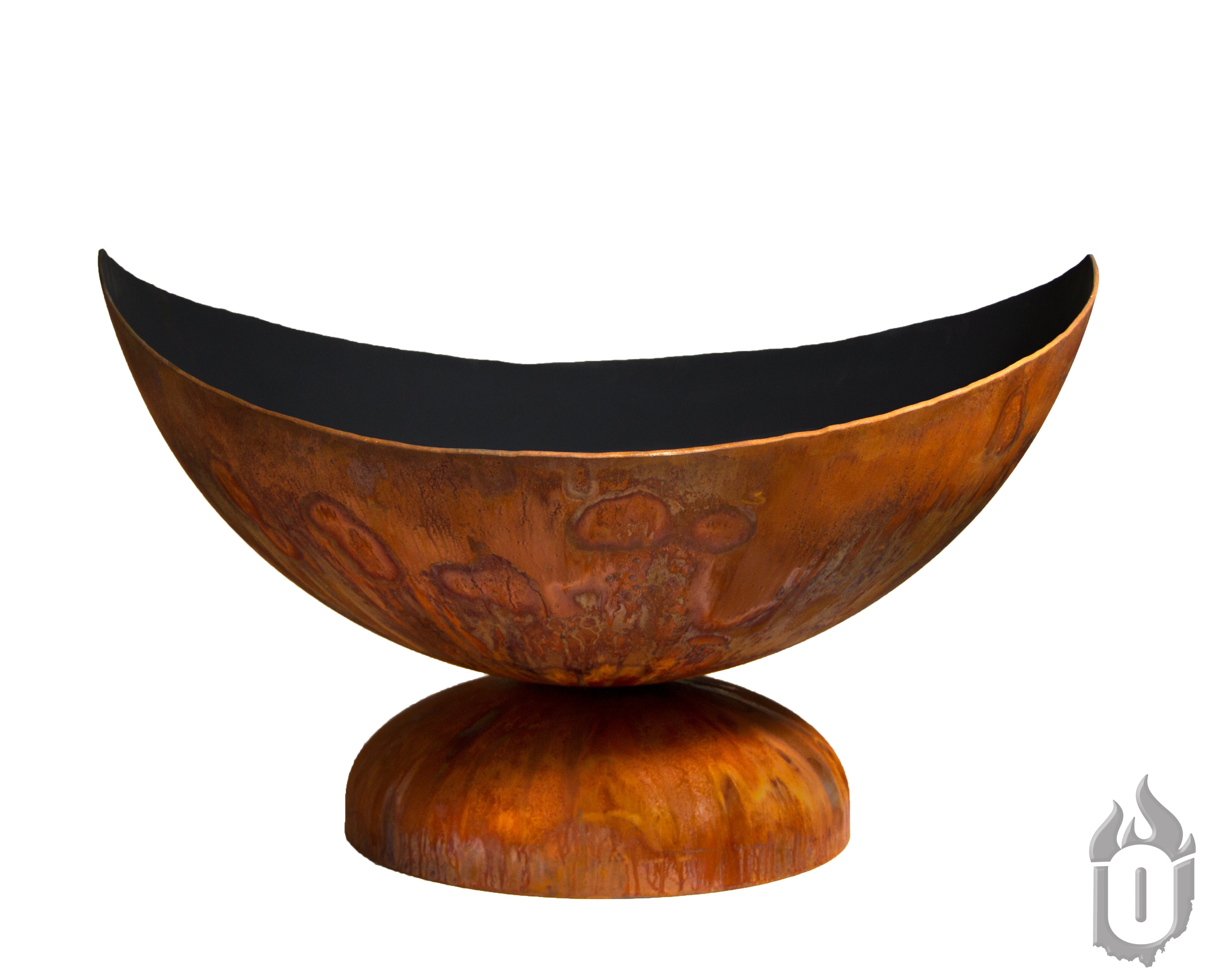 “Lunar” Artisan Fire Bowl – Handcrafted American Steel by Ohio Flame