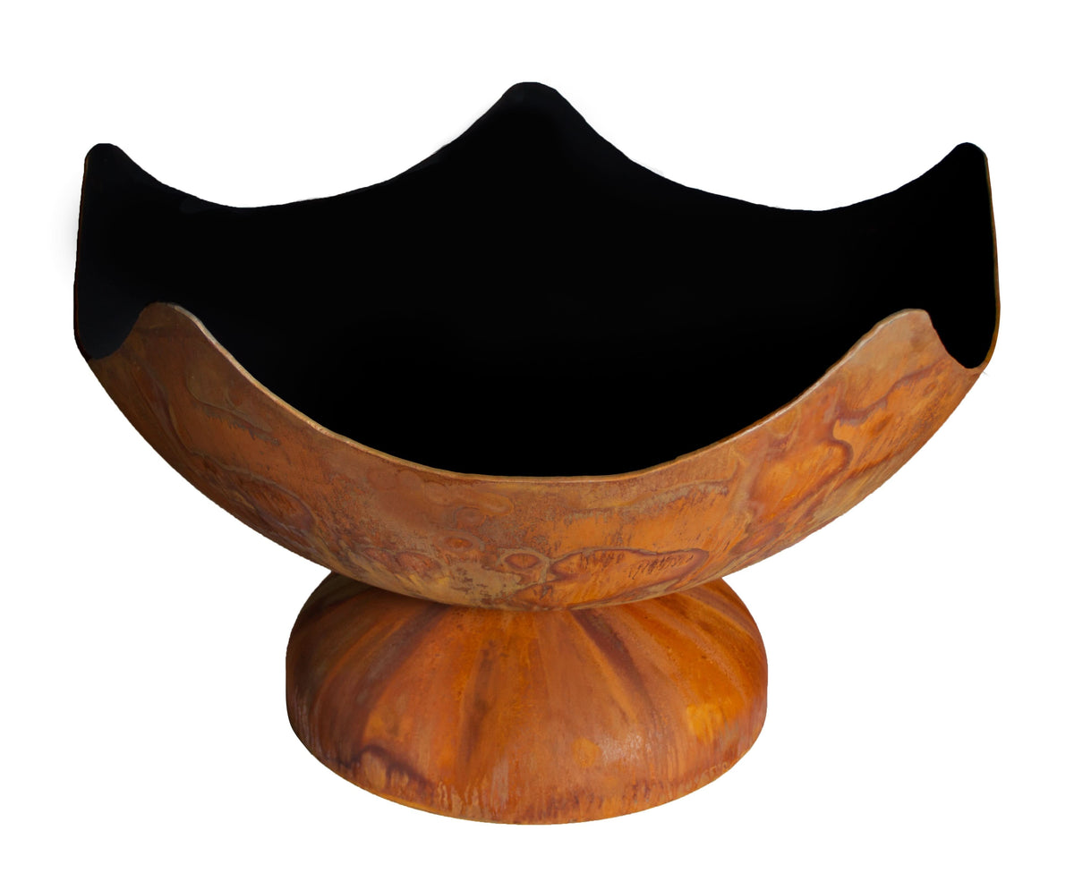 Stellar Artisan Steel Fire Bowl outdoor wood burning fire feature