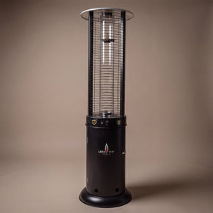 Lava Heat Italia Opus Lite patio heater in Hammered Black - product view
