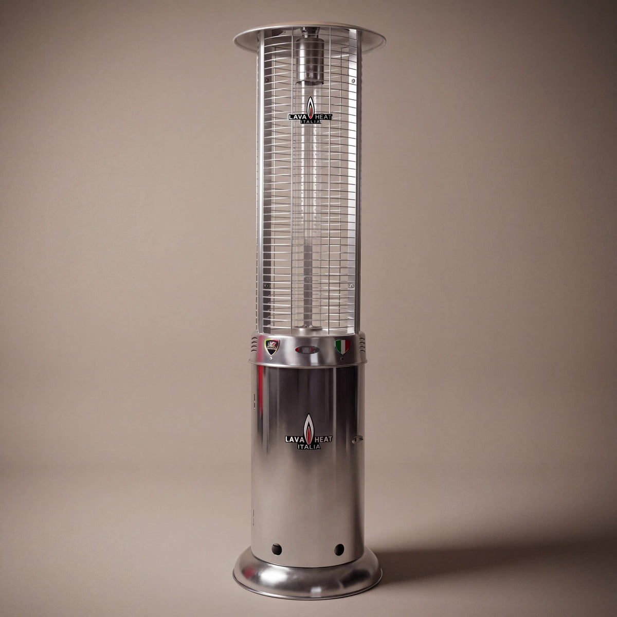 Lava Heat Italia Opus Lite patio heater in Stainless Steel - product view