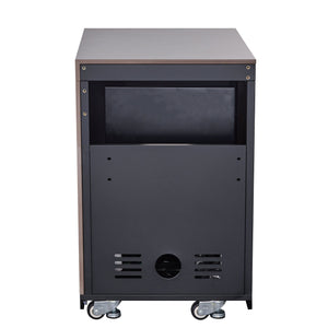 Forno Kitchen 30-Inch Outdoor Kitchen Set FODKT2544BLK – Black – Outdoor Kitchen FODKT2544BLK V1 Beverage Cooler Module Back 2024 12 05