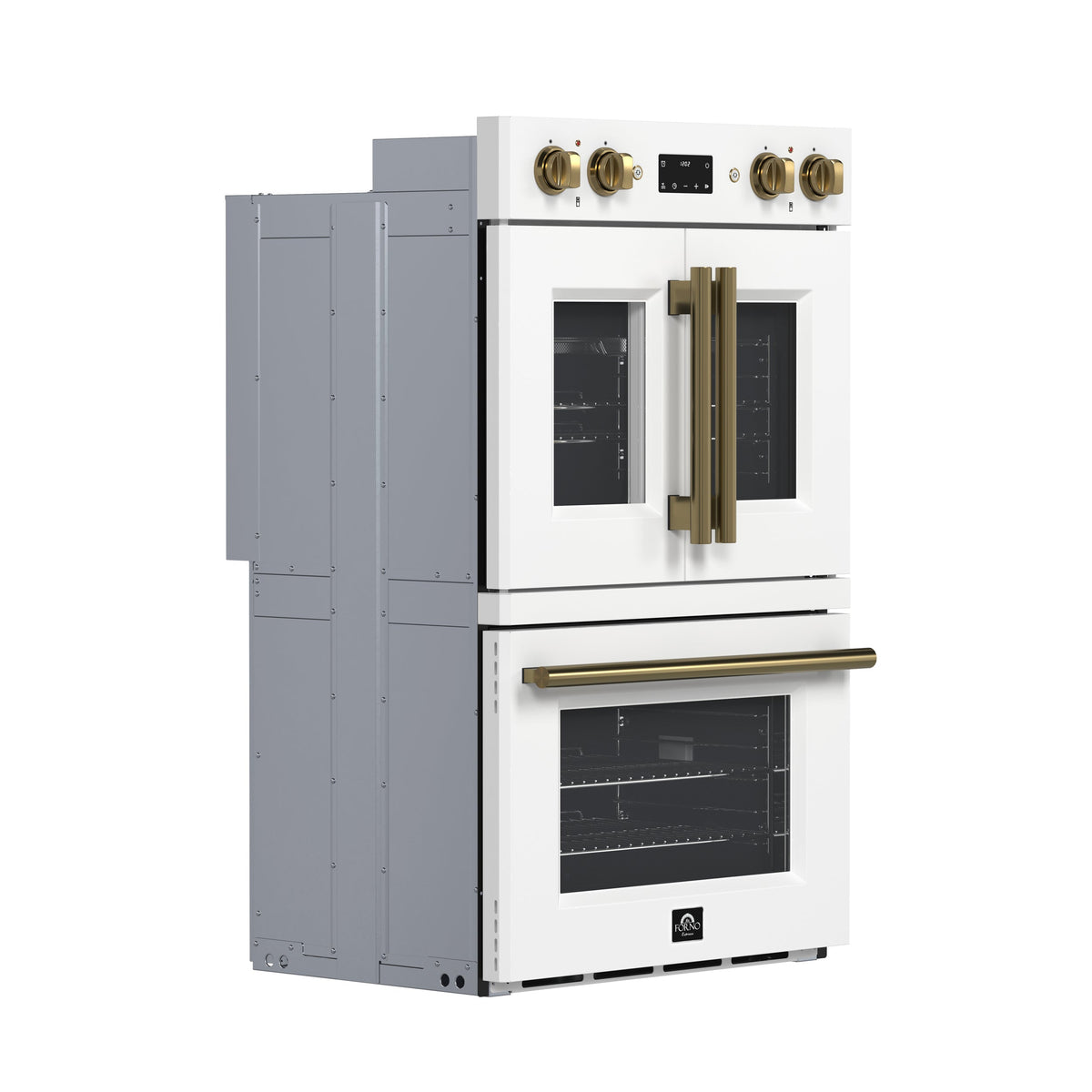 Forno Asti 30-Inch Double Wall Oven FBOEL1340-30 – White – Oven FBOEL1340 30 WHT 2025 02 Angle