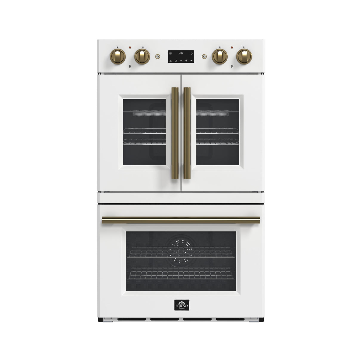 Forno Asti 30-Inch Double Wall Oven FBOEL1340-30 – White – Oven FBOEL1340 30 WHT 2025 02 Front