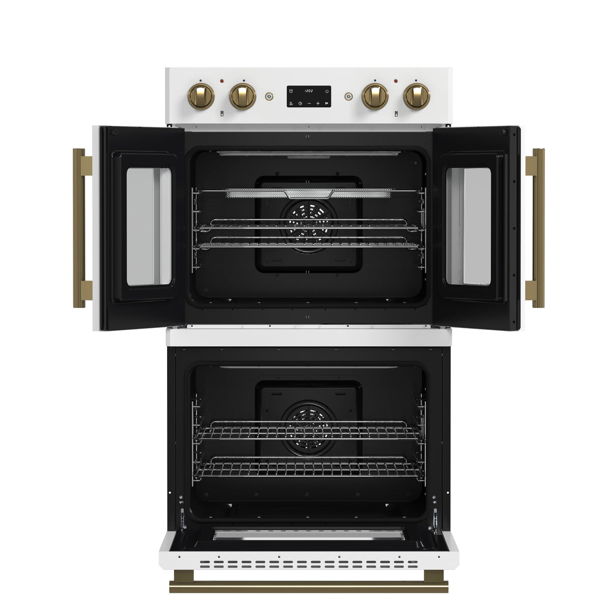 Forno Asti 30-Inch Double Wall Oven FBOEL1340-30 – White – Oven FBOEL1340 30 WHT 2025 02 Front Open