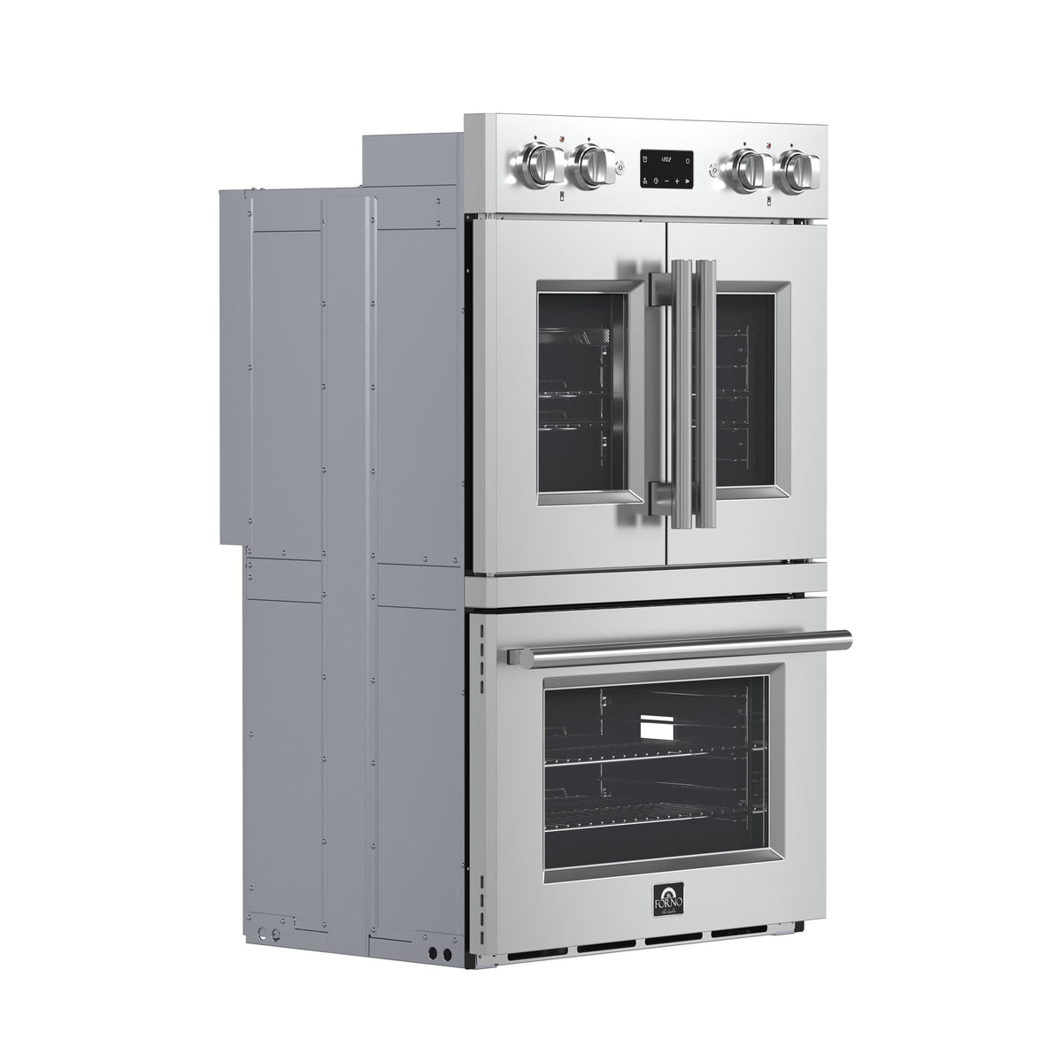 Forno Asti 30-Inch Double Wall Oven FBOEL1340-30 – Stainless Steel – Oven FBOEL1340 30 V2 Angle