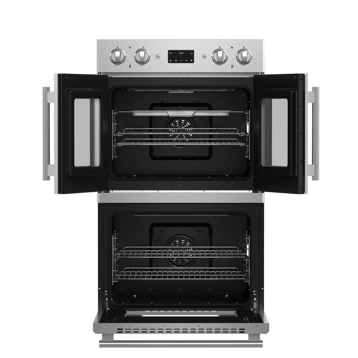 Forno Asti 30-Inch Double Wall Oven FBOEL1340-30 – Stainless Steel – Oven FBOEL1340 30 V2 Front Open
