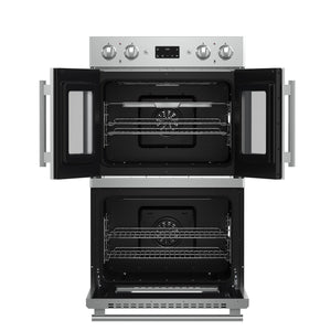 Forno Asti 30-Inch Double Wall Oven FBOEL1340-30 – Stainless Steel – Oven FBOEL1340 30 V2 Front Open