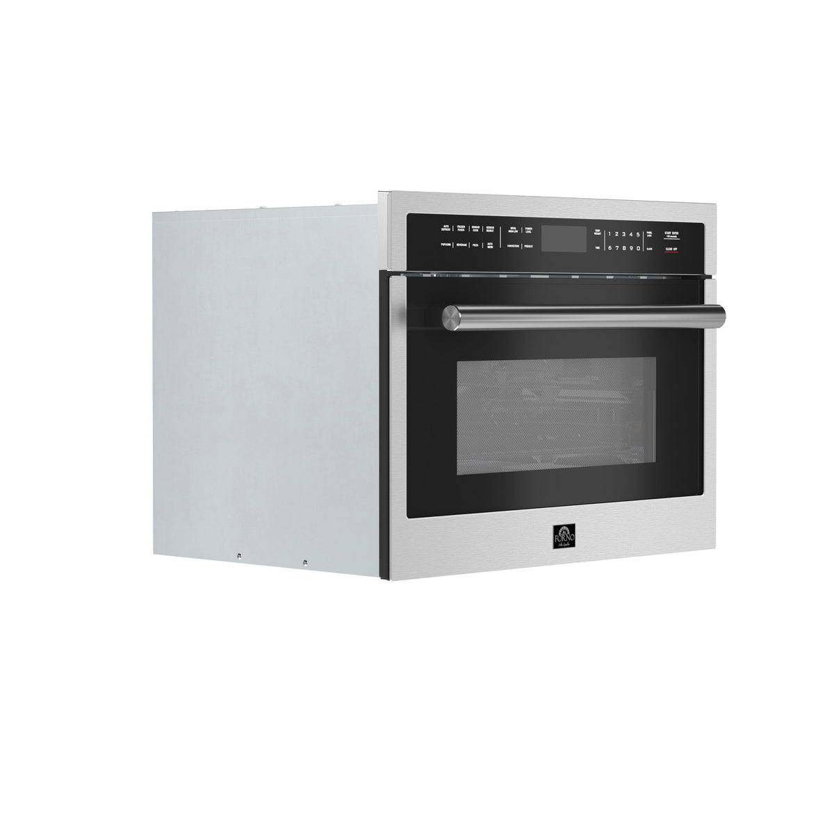 Forno Oliena 24-Inch Built-In Microwave & Convection Oven FMWDR3093-24 – Stainless Steel – Oven FMWDR3093 24 V2 Angle
