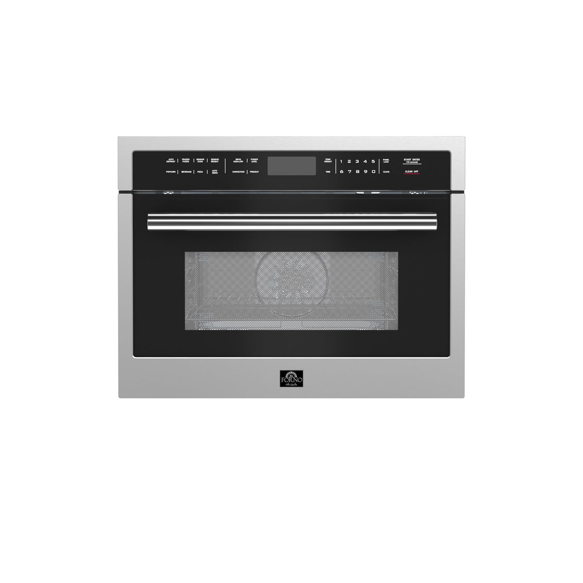 Forno Oliena 24-Inch Built-In Microwave & Convection Oven FMWDR3093-24 – Stainless Steel – Oven FMWDR3093 24 V2 Front